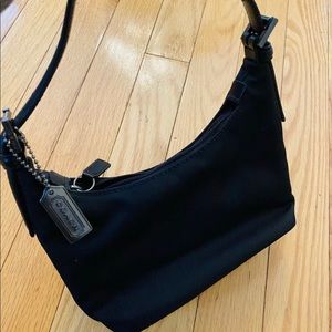 COACH vintage 90s y2k mini nylon Hobo black bag